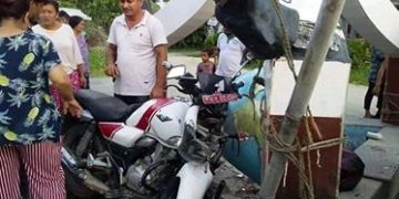 तालतलैयाबाट इटहरी जाने क्रममा मोटरसाइकल दुर्घटना