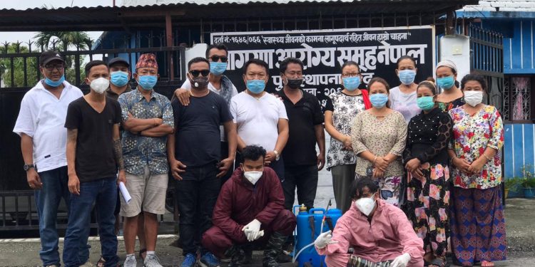 सुधार केन्द्रमा तरहराका युवाहरुले गरे सेनिटाइज