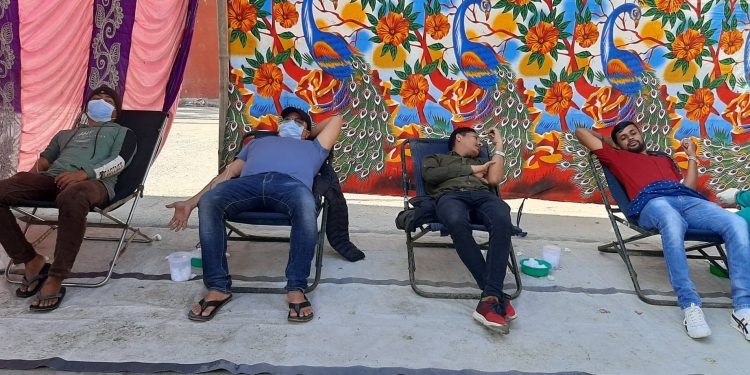 तरहरा जेसीजले आयोजना गरेको रक्तदानमा ३६ पिन्ट रगत संकलन