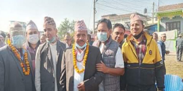 तरहरामा राधाकृष्ण मन्दिरको शिलान्यास
