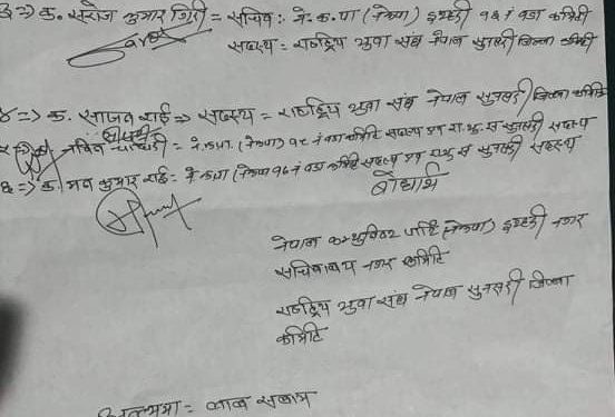 राष्ट्रिय युवा संघ : इटहरीका ६ जनाले दिए सामूहिक राजीनामा