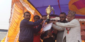 वडाअध्यक्ष अन्तर कलेज भलिबलको उपाधी तरहराको नमुना एकेडेमी र पूर्वाञ्चललाई