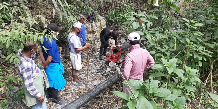 खानेपानीको मुहान सर्दुमा मर्मत कार्य ३० प्रतिशत सम्पन्न
