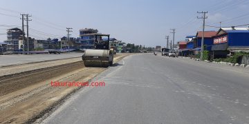लकडाउनमा ६ लेन सडक धमाधम निर्माण