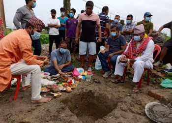 इटहरीमा कवर्डहलको शिलान्यास