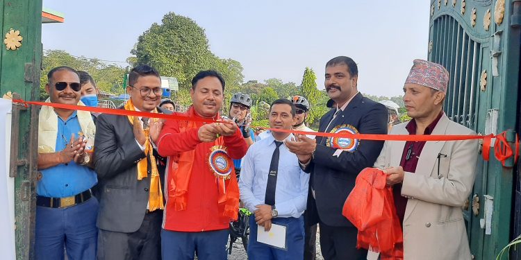 तरहरामा जेसीज सप्ताह सुरु, पहिलो दिन साइक्लिङ (तस्वीरहरूसहित)