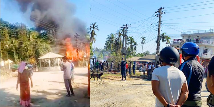 धरानको वडा नं ६ लिम्बूचौरीस्थित एक घरमा आगलागी, क्षतीको विवरण आउन बाँकी