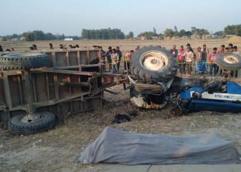 आफैँले चलाएको ट्र्याक्टर पल्टिँदा घटनास्थलमै मृत्यु
