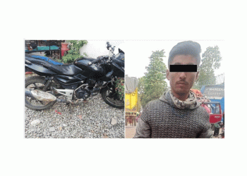 चोरीको मोटरसाइकल सहित १ जना पक्राउ