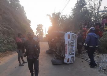 उदयपुरमा बोलेरो दुर्घटना हुँदा एकको मृत्यु, सात घाइते