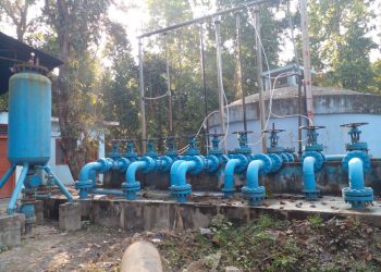 धरानमा मुख्य खानेपानीको ट्रंक लाइनमा लिकेज
