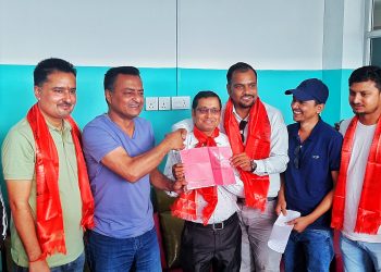 प्रेस युनियन सुनसरीको भवन निर्माणका लागि कांग्रेस नेता रोहित प्रसाईँले दिए जग्गा (भिडियोसहित)