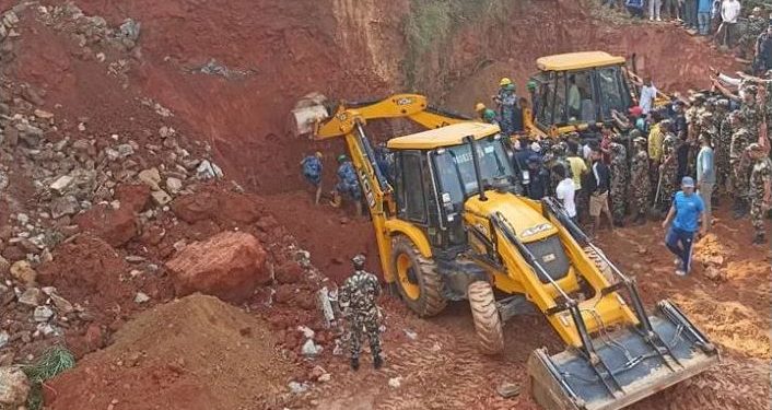 पाँचथरमा घर शिलान्यास गर्दैगर्दा पहिरो खसेर मृत्यु