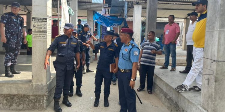 १ नं. सुरक्षा समितिद्वारा अति संवेदनशील मतदानस्थलको अनुगमन