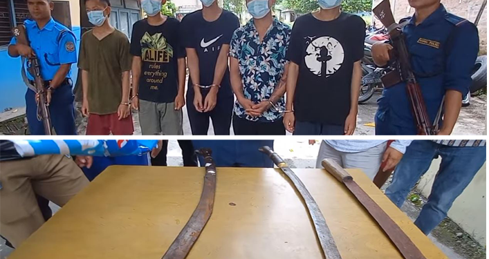 धरानमा भएको विभिन्न घटनामा फरार रहेका सात जनालाई प्रहरीद्धारा पक्राउ गरी सार्वजनिक