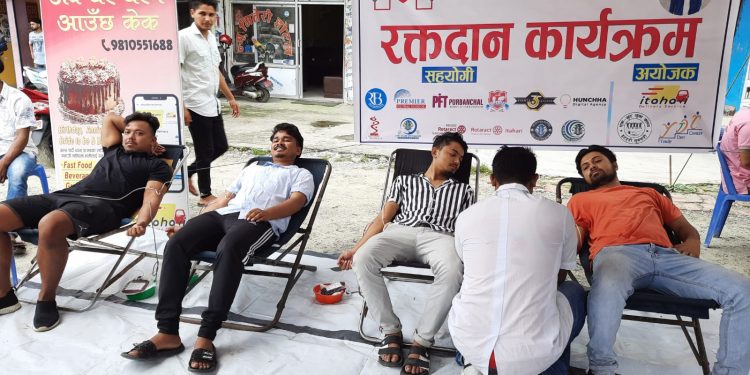 इटहरीमा ७९ पिन्ट रगत संकलन