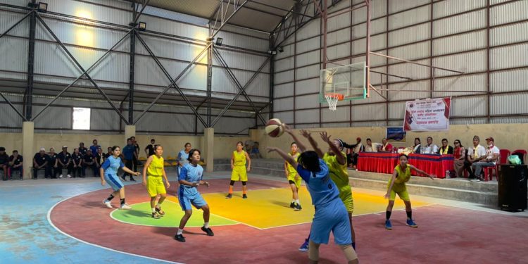 महिला बास्केटबल खेलाडी छनौटमा सुनसरीलाई स्वर्ण पदक