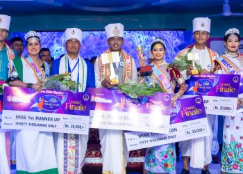 सरोज र पूजा बने नोबेल मिस्टर एण्ड मिस थारु आइकन