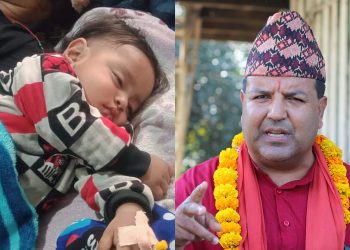 डेङ्गु र निमोनिया पीडित नौ महिने बालकको डा. सुनील शर्माले निःशुल्क उपचार गरिदिने