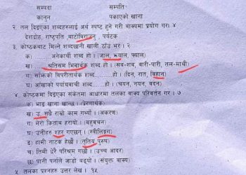 सुनसरीको बराहक्षेत्रमा प्रश्नपत्र त्रुटि भएपछि परीक्षा रद्द