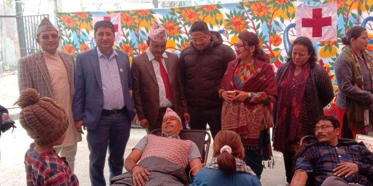 रेडक्रस सोसाइटी हाँसपोसा उपशाखाको साधारणसभा सम्पन्न, ४५ पिन्ट रगत संकलन