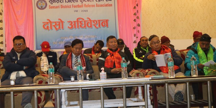 सुनसरी जिल्ला फुटबल रेफ्री संघको अध्यक्षमा बलिदान राई