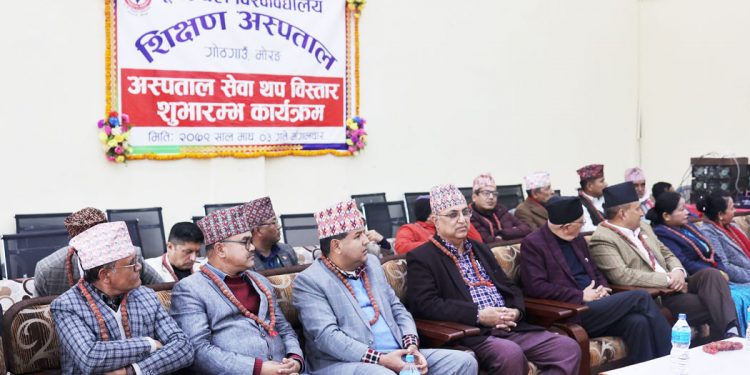 सांसद शर्माको पहलले गोठगाउँमा अस्पतालको सेवा विस्तार