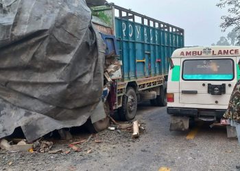 झापामा पार्किङ गरी राखेको ट्रकमा अर्को ट्रक ठोक्कियो, सुनसरीका एकसहित दुईको मृत्यु