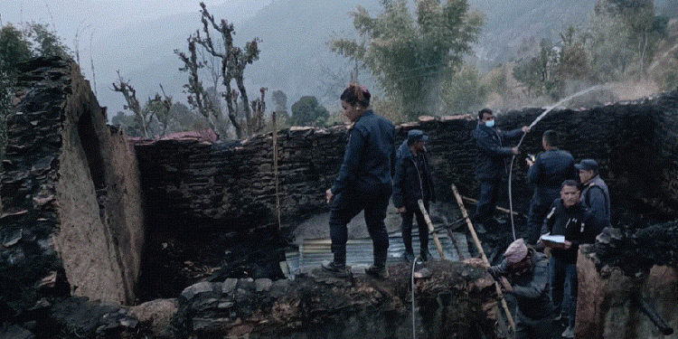 पाँचथर : आगलागीमा परी दुई बालकको मृत्यु