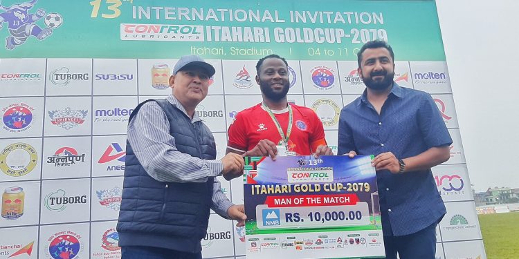 इटहरी गोल्डकप : ५-२ गोल अन्तरले मछिन्द्र फुटबल क्लब सेमिफाइनलमा