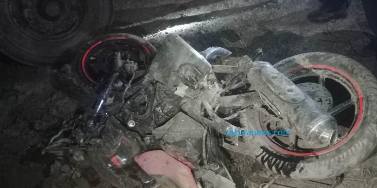 तरहरामा ट्रक र मोटरसाइकल एकापसमा ठोक्किए, एक युवतीको मृत्यु, एक गम्भीर घाइते