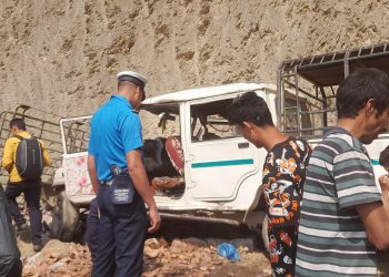 पाँचथरमा पिकअप दुर्घटना हुँदा एकको मृत्यु, पाँचजना घाइते