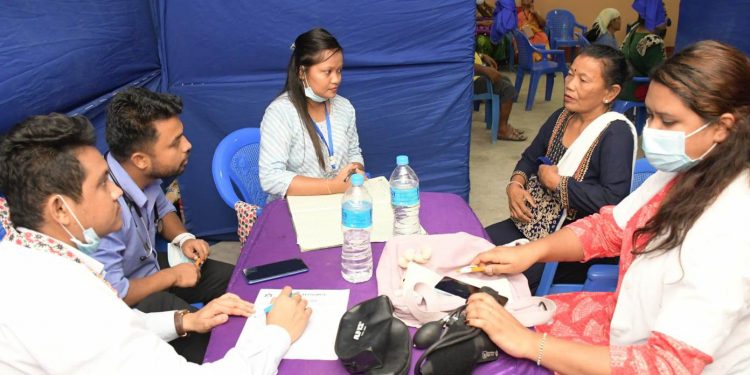 मेची महाकाली बुहारी संयुक्त आवाजको आयोजनामा भएको शिविरमा पाँच सय लाभान्वित