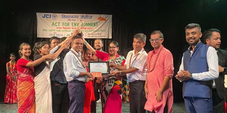 विराटनगर जेसीजको आयोजनामा विद्यालय स्तरीय नाटक प्रतियोगिता