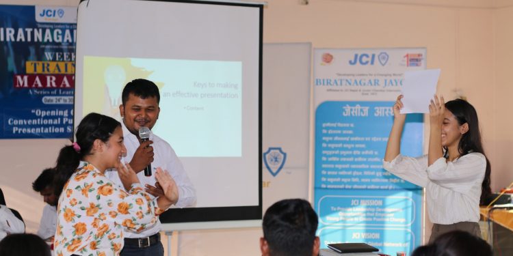 विराटनगर जेसीजको आयोजनामा साताव्यापी तालिम सुरु