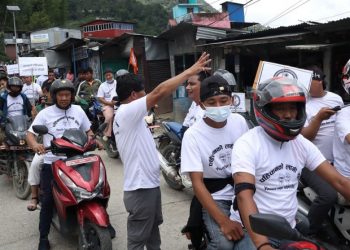 ओखलढुंगा : कोसी प्रदेश नामकरण खारेजीको माग राख्दै प्रदर्शन