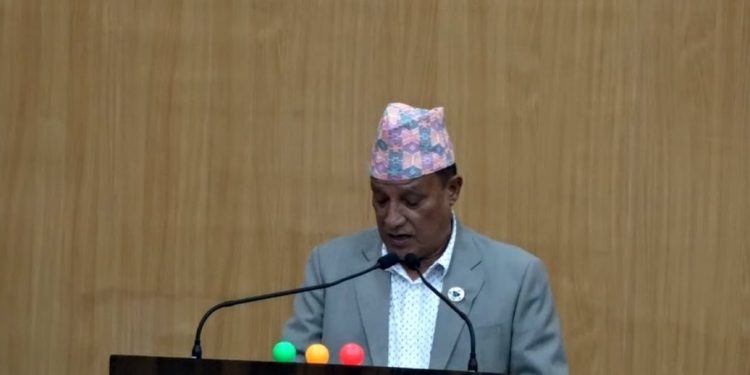 मुख्यमन्त्रीले थापाले गरे विश्वासको मत लिने सम्बन्धी प्रस्ताव पेश