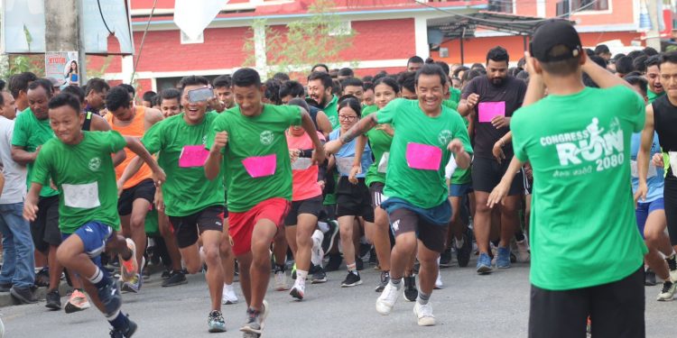 इटहरीमा ‘कांग्रेस रन’ कार्यक्रम गर्दै वीपी सप्ताह सुरु