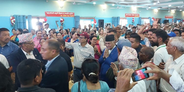 एमाले कोसी प्रदेशको ओलीले गरे उद्घाटन, नयाँ कार्यसमिति चयन हुने