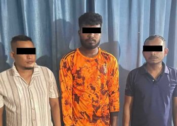 लागूऔषधसहित चारजना पक्राउ
