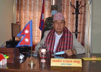 प्रदेश प्रमुख खापुङसमक्ष प्रतिवेदन प्रस्तुत