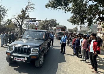 इटहरीमा ट्रकको ठक्करबाट एक युवकको घटनास्थलमै मृत्यु