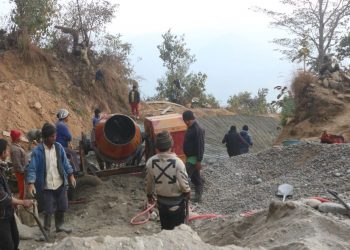 खोटाङ : धाप्लाङ–सिन्ताङ–बराहपोखरी सडक स्तरोन्नति गरिँदै