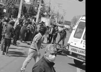 इटहरीमा ट्रकको ठक्करबाट काका भतिजको मृत्यु