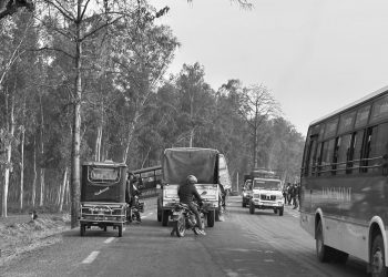 बसको ठक्करबाट मोटरसाइकल चालकको मृत्यु