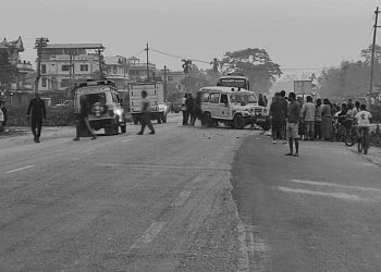 झापामा तीनजना सवार मोटरसाइकल दुर्घटना हुँदा तीनैजनाको मृत्यु