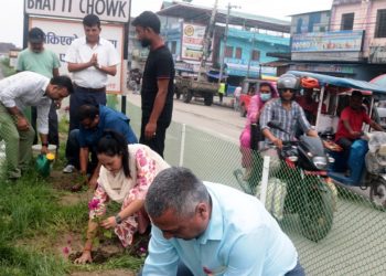 विराटनगरका सडकलाई सुन्दर बनाउने अभियान