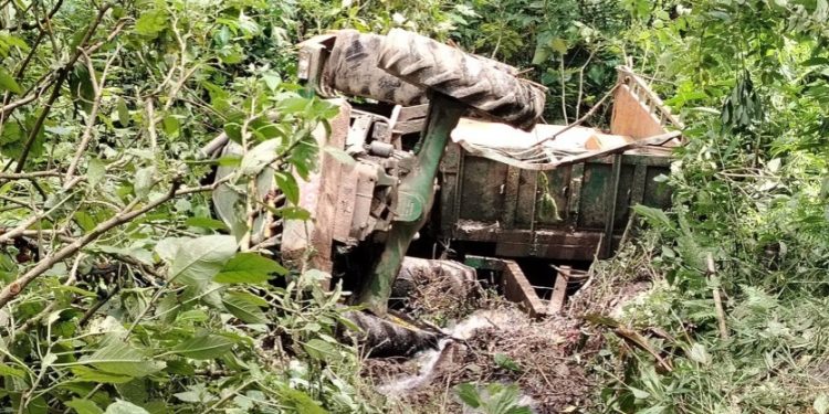 खोटाङमा ट्याक्टर दुर्घटना हुँदा एकको मृत्यु