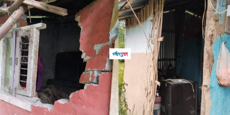 इटहरीमा जंगली हात्तीले दुईवटा घर भत्कायो