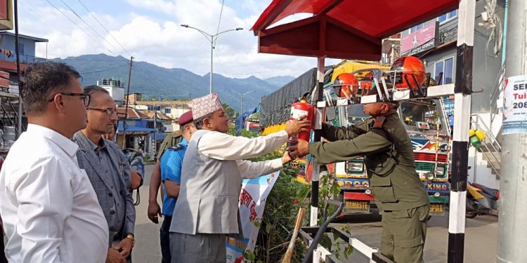 पाँचथर : विपद् सहायता सामग्रीको खुला कक्ष स्थापना